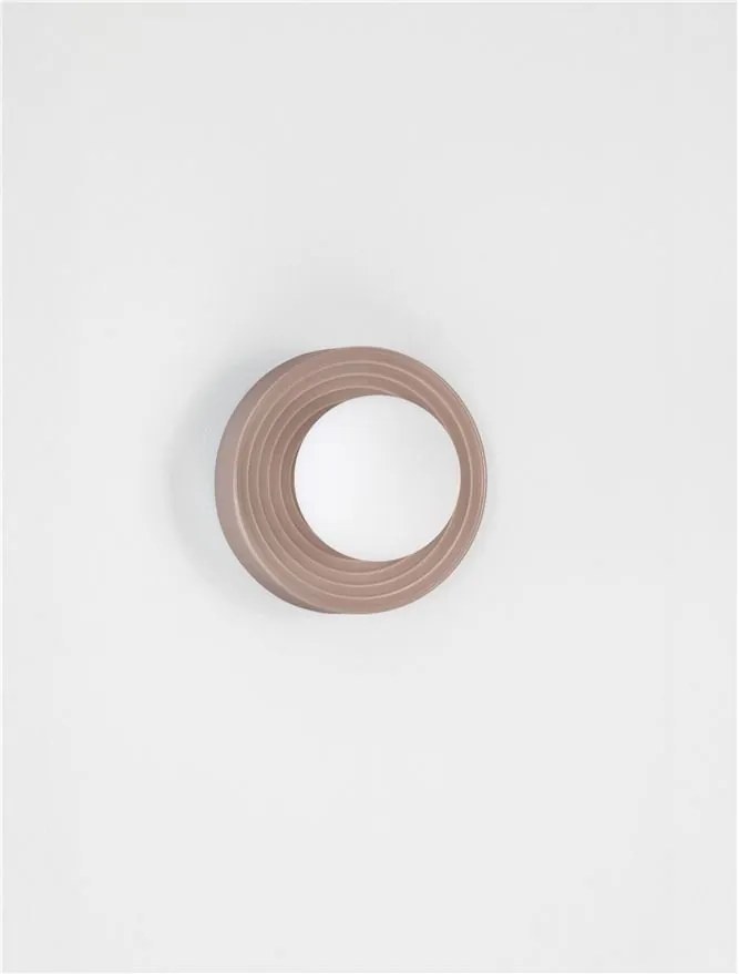 Aplica baie protectie IP44, Portelan mocha, ORBIQUE 16cm