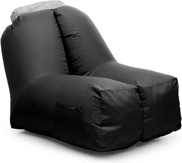 Blumfeldt Airchair , scaun gonflabil, 80x80x100cm, rucsac, lavabil, poliester, negru