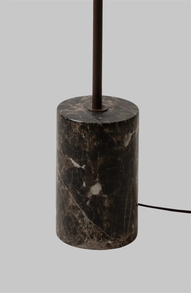 Lampa podea din marmura si sticla maro Tivoli