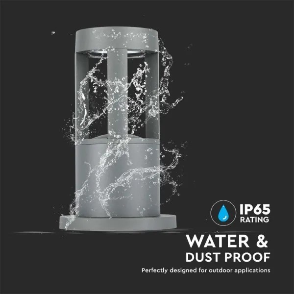 Lampă LED de exterior LED/10W/230V 25cm 4000K IP65 gri