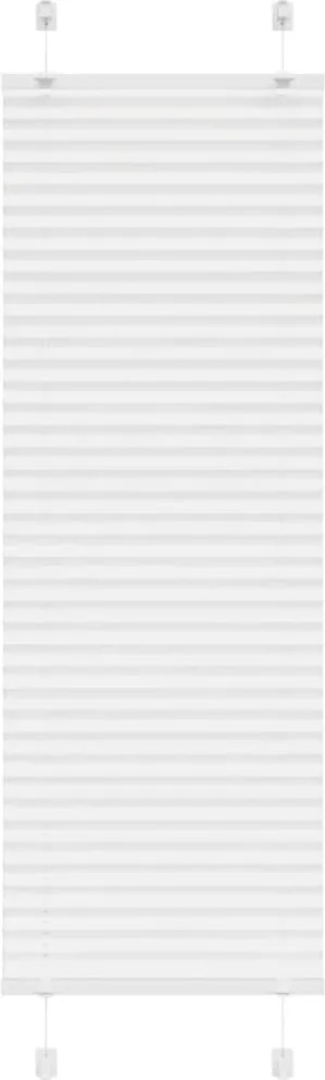 vidaXL Jaluzea plisată alb 40x150 cm Lățime țesătură 39,4cm poliester