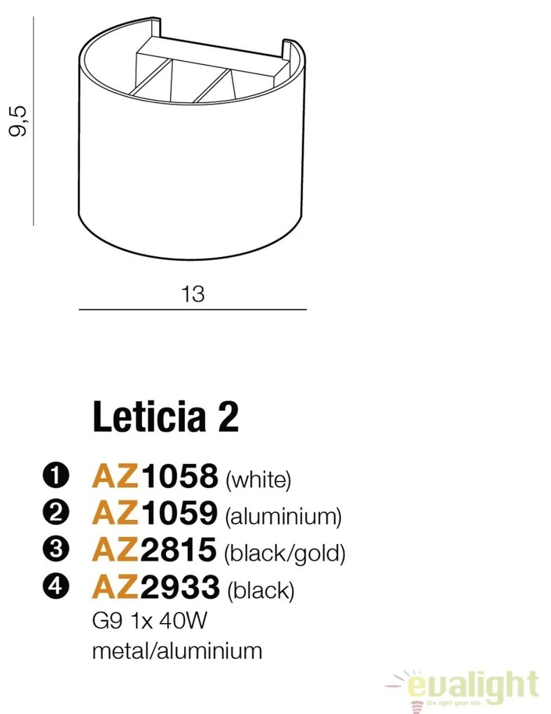 Aplica moderna cu lumina ambientala Leticia 2, alb