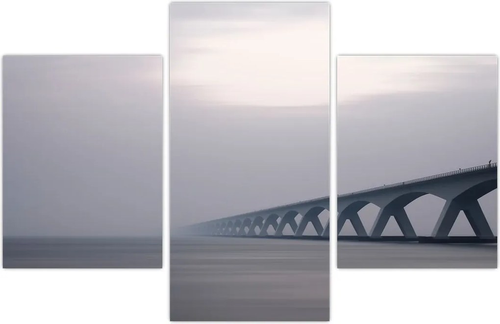 Tablou - Podul în ceață (90x60 cm)