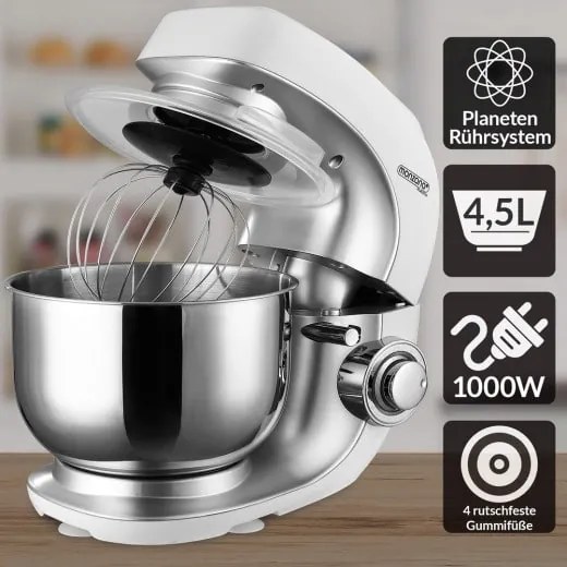 Deuba Robot de bucatarie Noblesse 4.5L - argintiu
