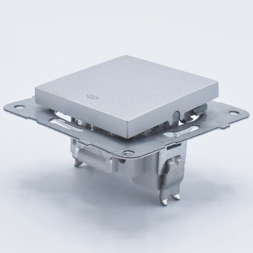 Intrerupator cruce, 10A, IP20, Argintiu, Panasonic Arkedia Slim / Karre Plus