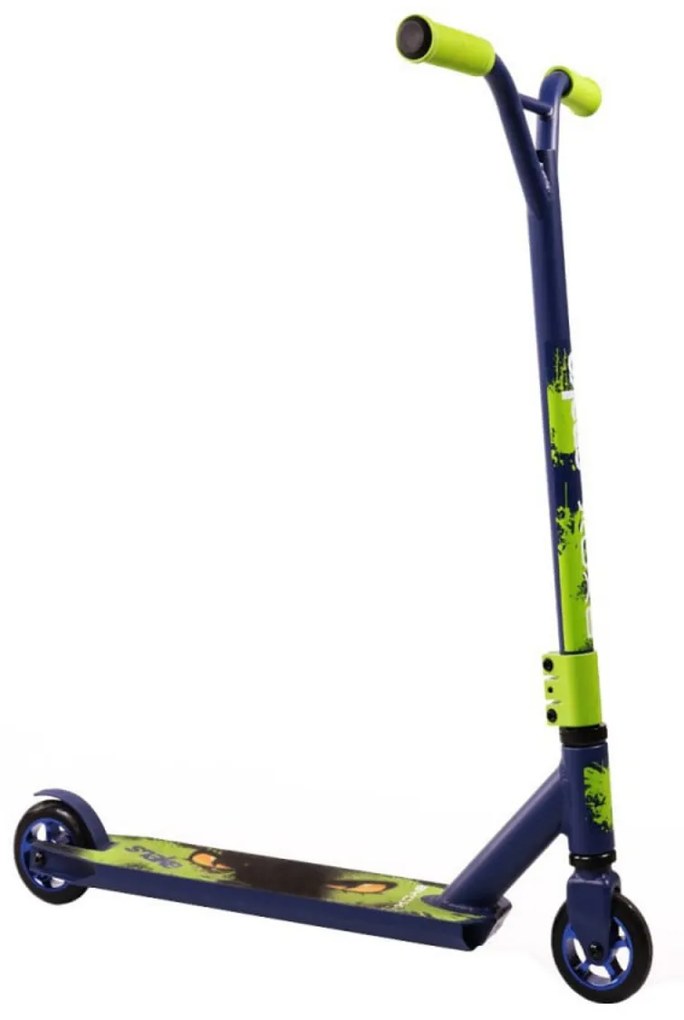 Trotineta Freestyle NOVOKIDS™ Snake Special edition, maxim 100 kg, Frana picior, Cadru aluminiu, Diametru roata 100 mm, Verde