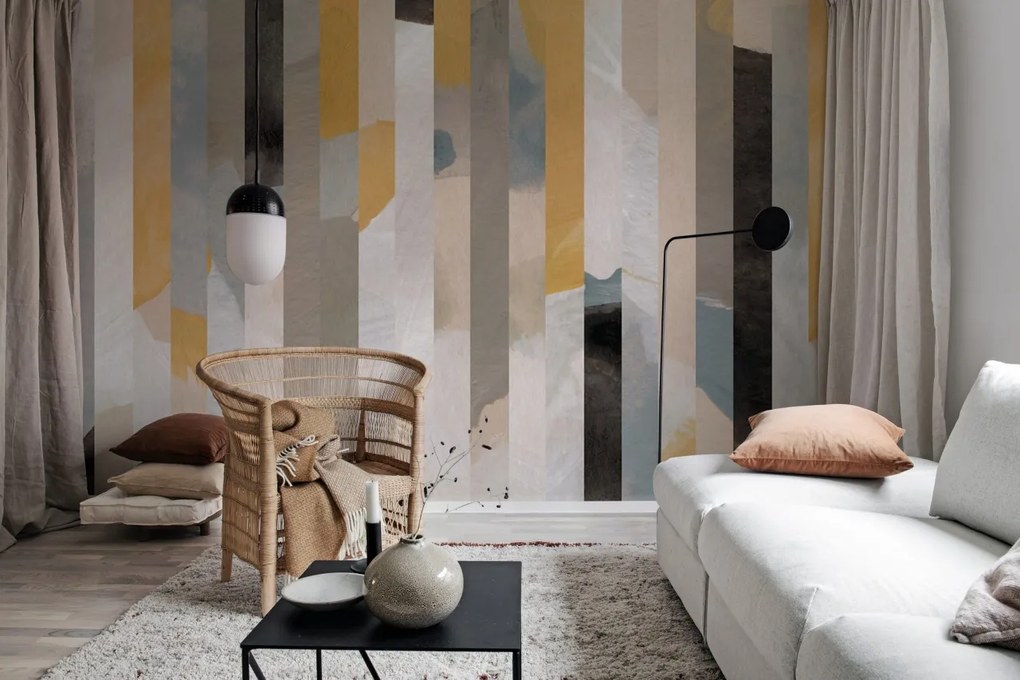 Fototapet, Paint Stripes, Soft, Rebel Walls