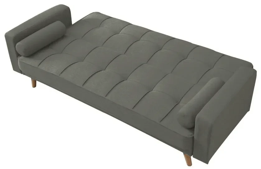 Canapea extensibila gri masliniu NESTOR VELVET