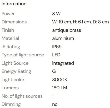 Aplica LED incastrabila in perete IP65 Libra