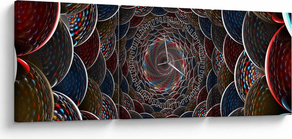 Tablou - Vortex (cu ceas) (90x30 cm)