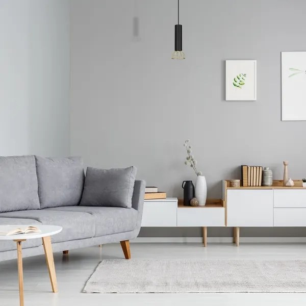 Lustră pe cablu DANTE 1xGU10/25W/230V neagră/aurie