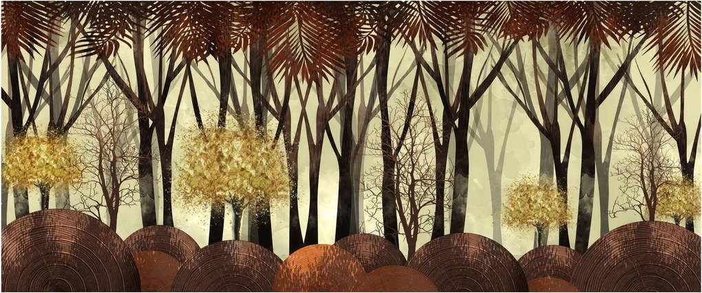 Tablou - Pădure decorativă (120x50 cm)