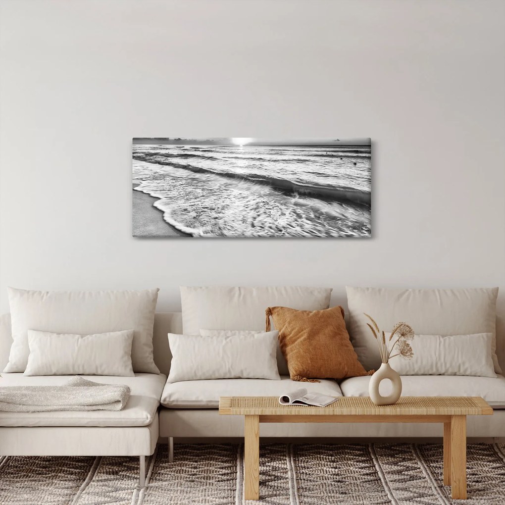 Tablou - Apus de soare pe malul mării (120x50 cm)