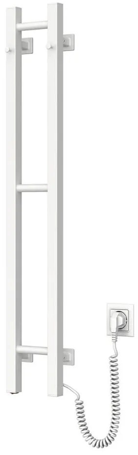 Uscător electric pentru prosoape SILOUETTE 187W/230V 101,1 cm IP44 alb, pentru montare pe partea dreaptă, dreptunghiular