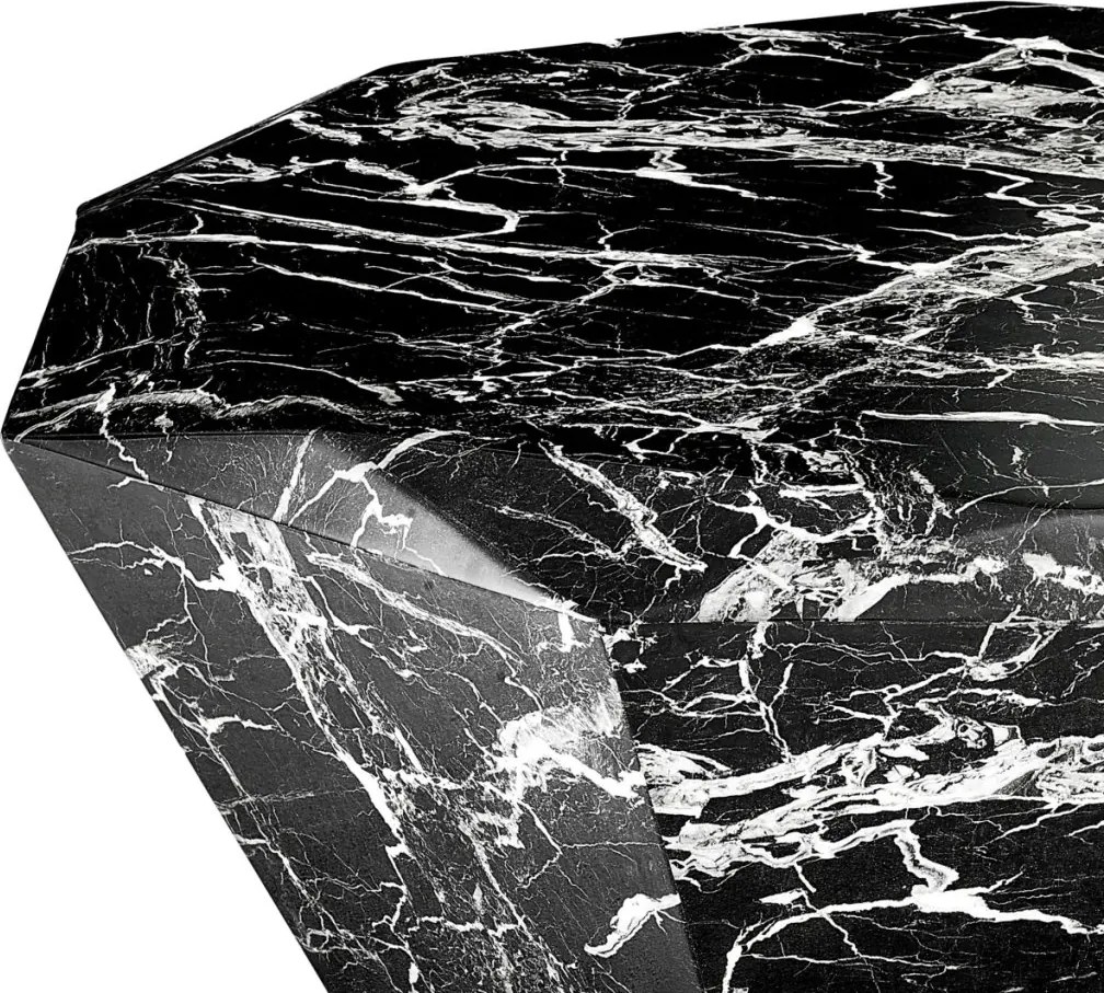 Masuta Living LUX din marmura artificiala neagra Diamond 110662 HZ