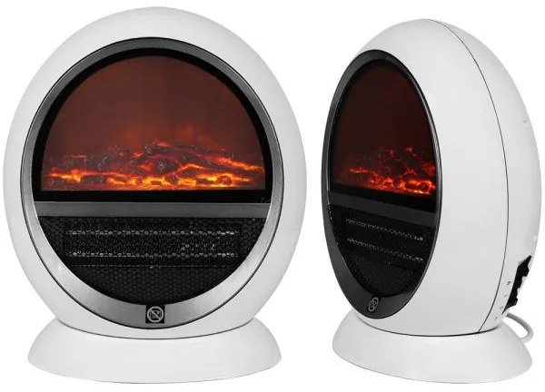 Deuba Ventilator de incalzire - semineu 1500 W - alb
