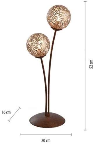 Paul Neuhaus 4032-48 - Lampă de masă GRETA 2xG9/40W/230V