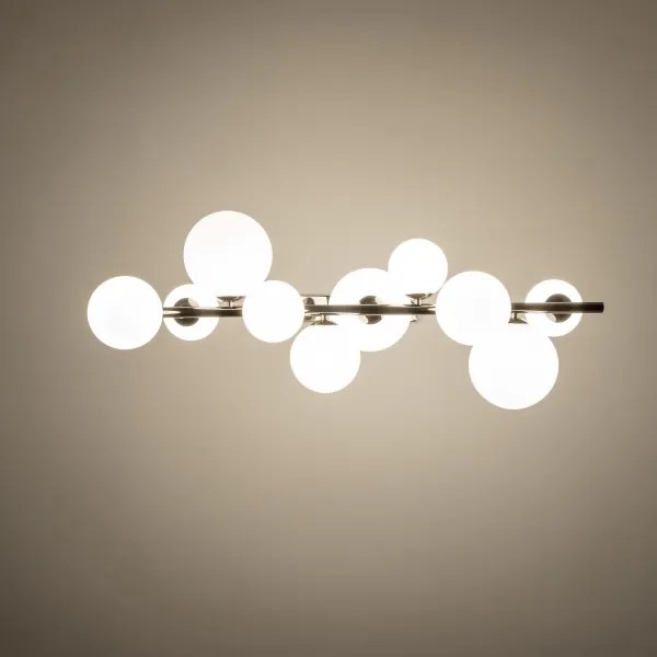 Brilagi - Lustră LED suspendată pe cablu MILLA 10xG9/3W/230V negru-crom/alb