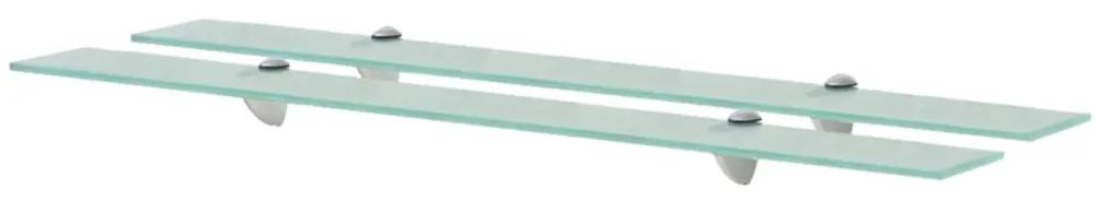 vidaXL Rafturi suspendate, 2 buc., 90 x 20 cm, sticlă, 8 mm