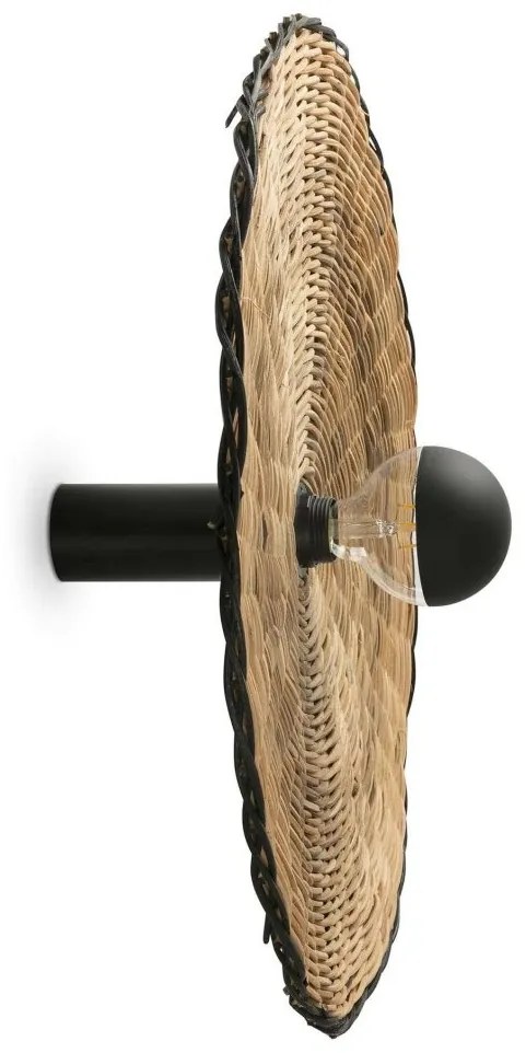 Aplica de perete/tavan design natural din ratan COSTAS 60cm