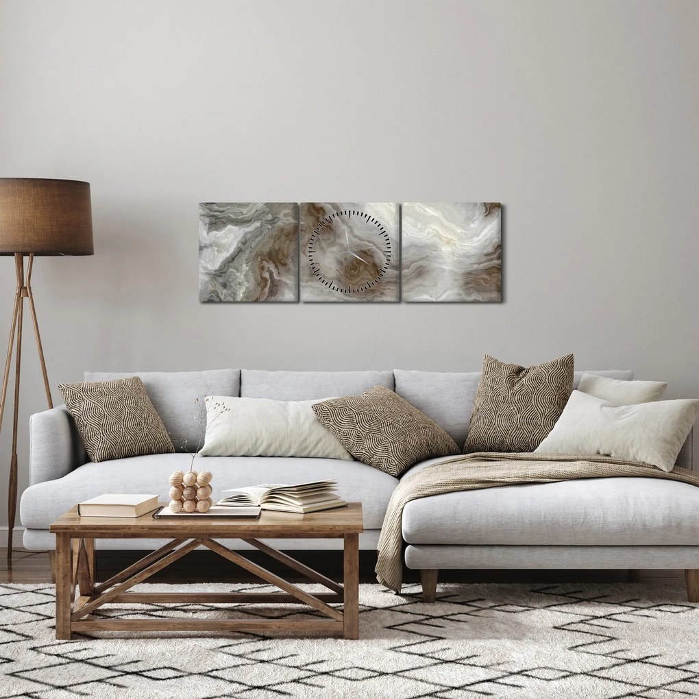 Tablou - Onyx (cu ceas) (90x30 cm)