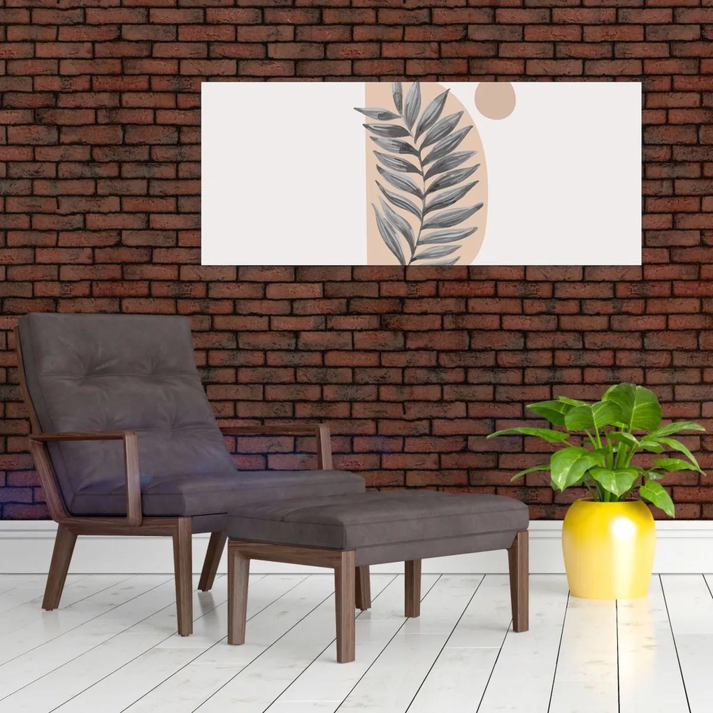 Tablou - Foaie ilustrată N⁰1 (120x50 cm)