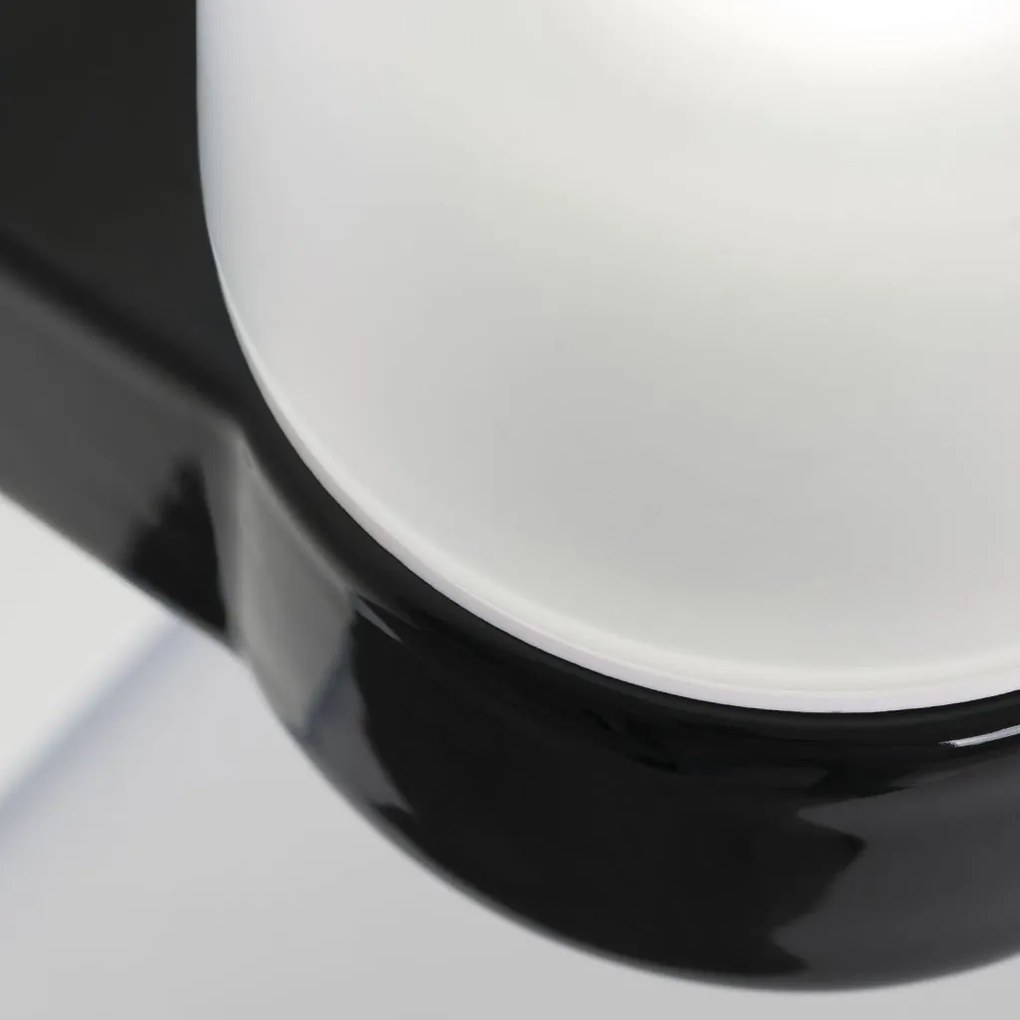 Aplica de perete design minimalist din ceramica neagra OSTIA