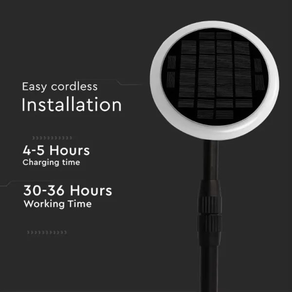 SET 2x Lampă solară LED reglabilă GARDEN LED/3W/5V 42-80 cm 4000K IP65