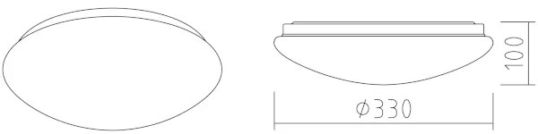 APLED - Plafonieră LED LENS P TRICOLOR LED/18W/230V IP41 1210lm