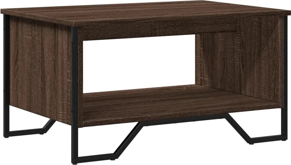vidaXL Măsuță de cafea, stejar maro, 75x51x40 cm, lemn prelucrat