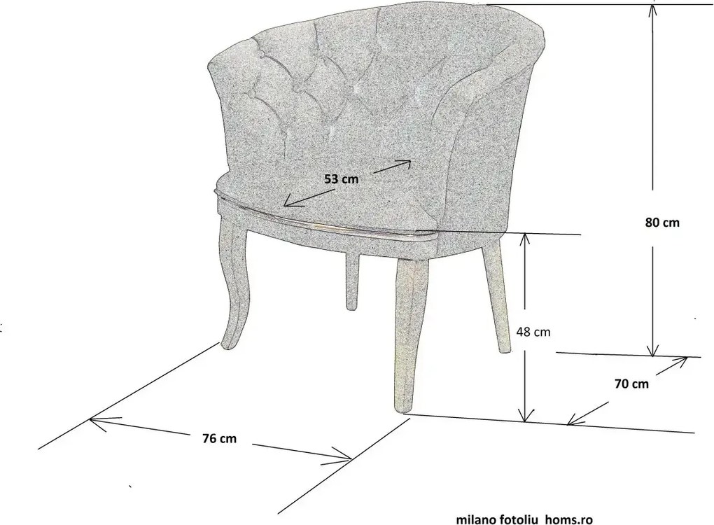 Set canapea Milano Relax Homs textil albastru