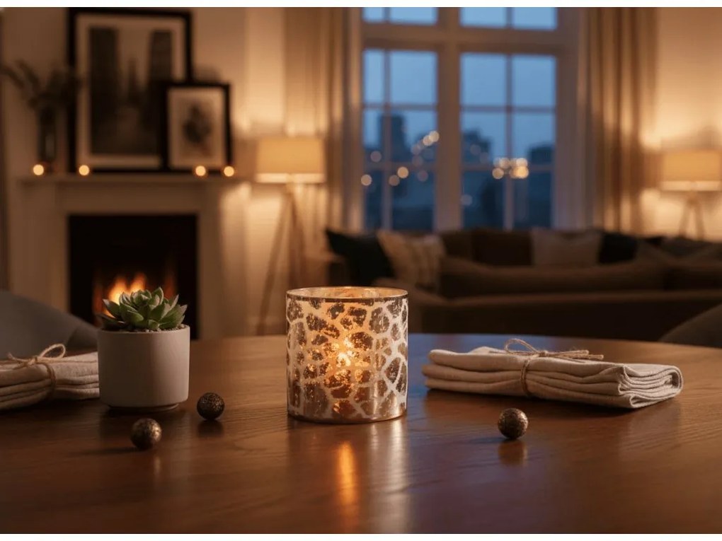 Sfesnic din sticla roz DESIREE GIRAFFE