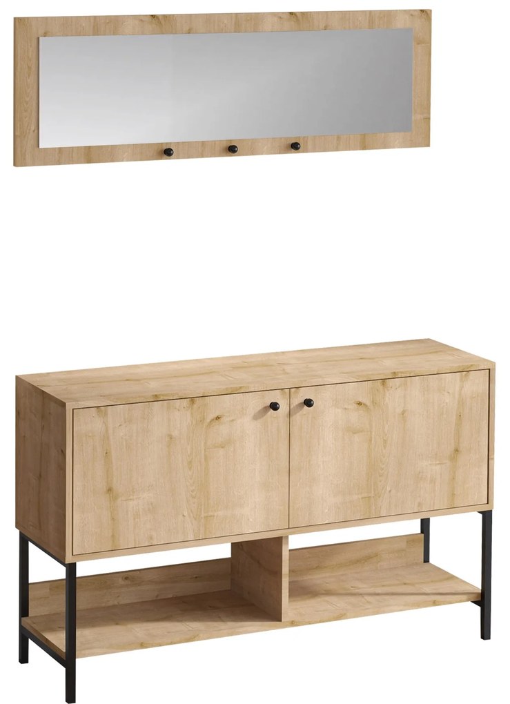 Set mobilier pentru hol Block (Stejar safir). 1072722