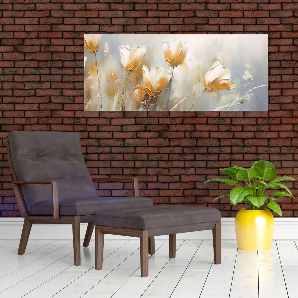 Tablou - Pictura de lalele (120x50 cm)