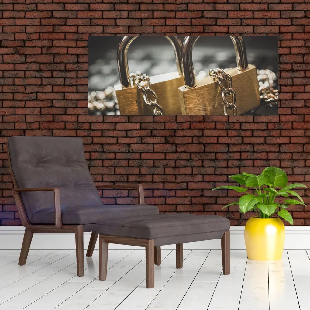 Tablou cu două cetăți (120x50 cm)