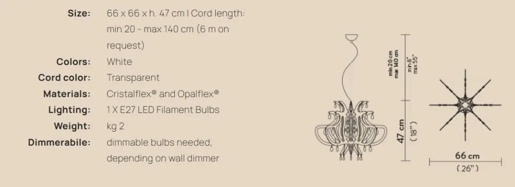 Lustra cu cristale Scholer design unicat realizata manual Lillibet M alb