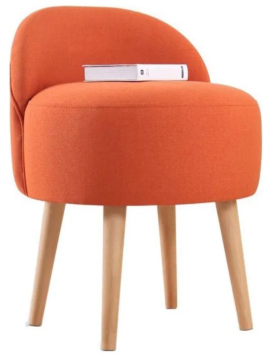 Taburet NIKI, diametru 46 cm, portocaliu