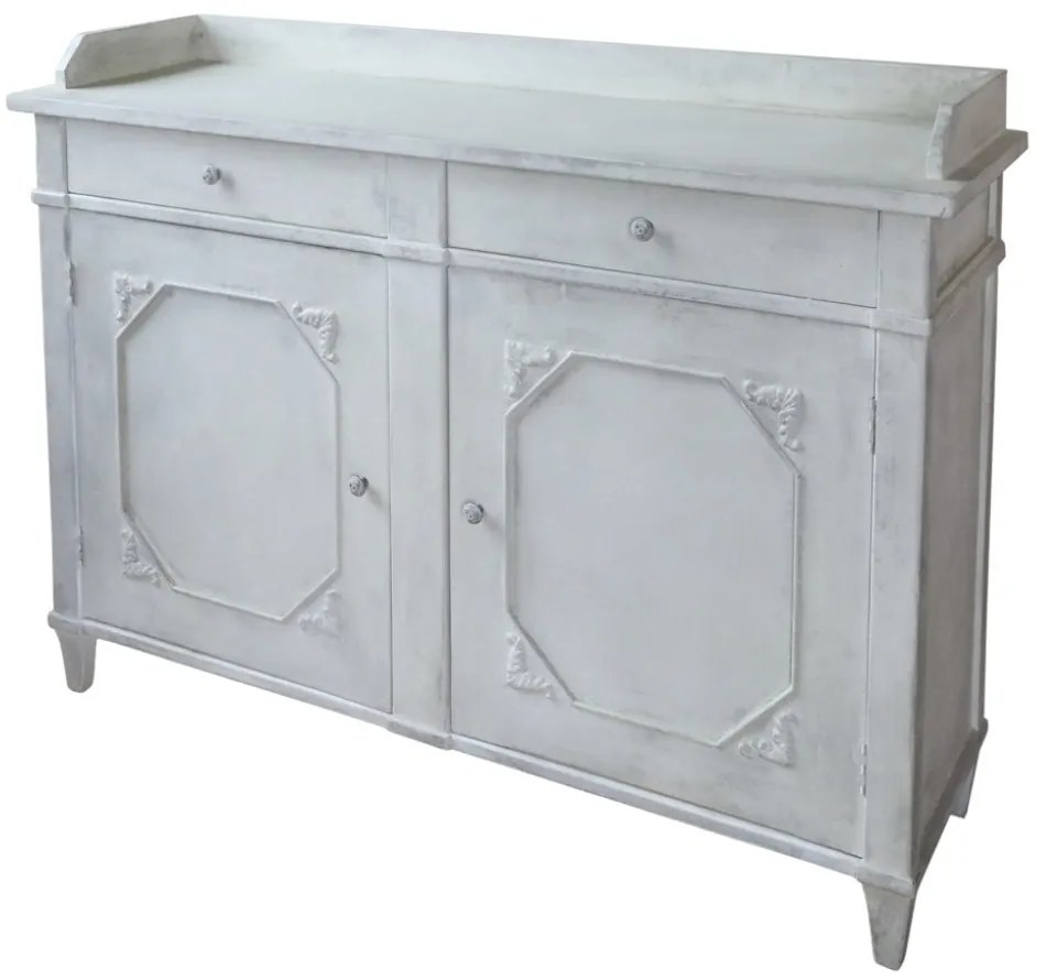 Dulap din lemn de pin si MDF, cu aspect vintage