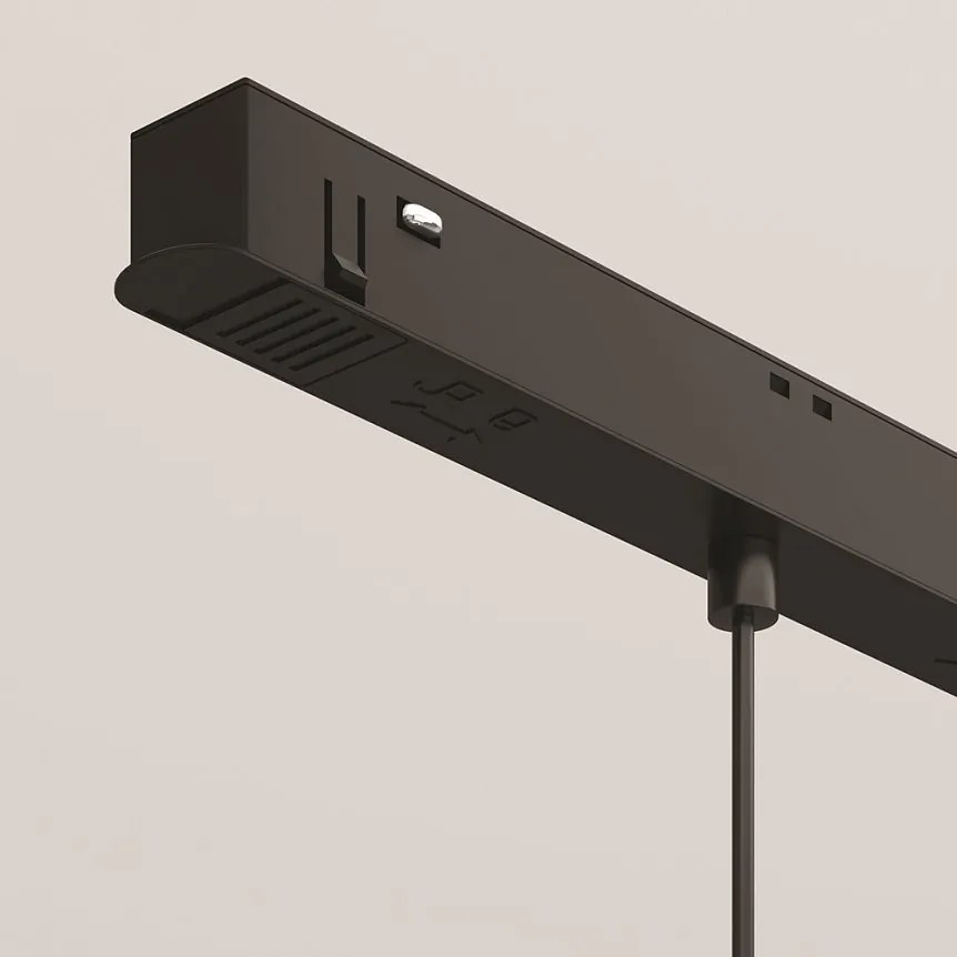 Spot LED suspendat, accesoriu pentru sina magnetica Exility, Luna negru 3000K