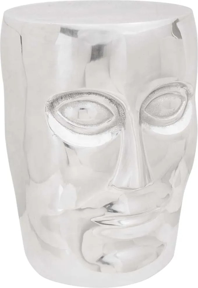 vidaXL Taburet Argintiu Aluminiu