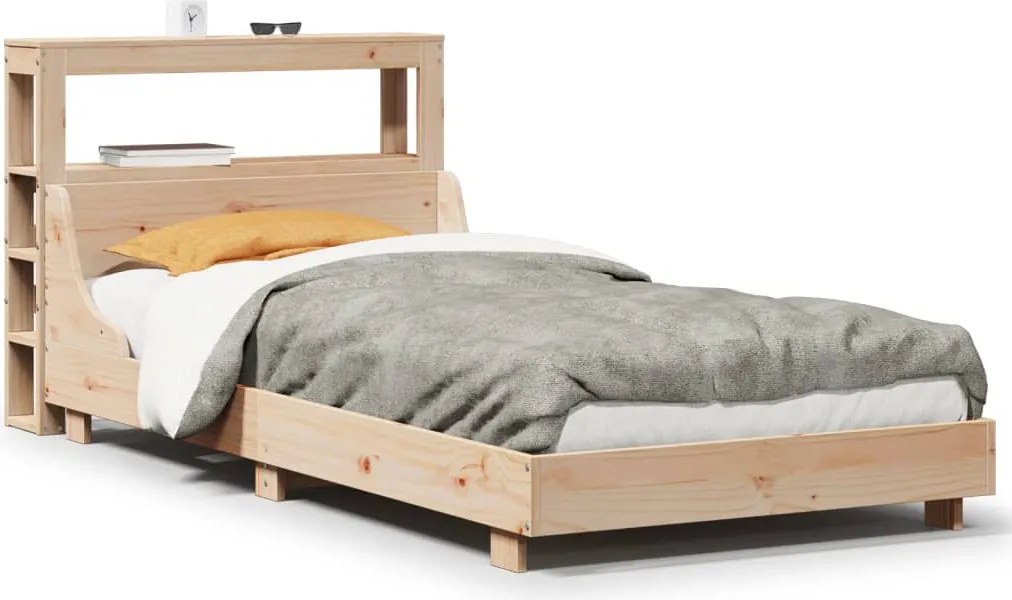 vidaXL Cadru pat fără saltea, 90x190 cm, lemn masiv de pin