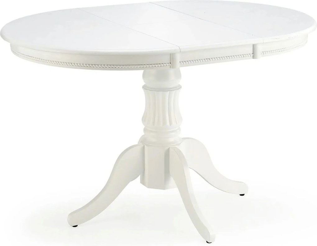 Masa extensibila alb WILLIAM, 90/124x90x75 cm