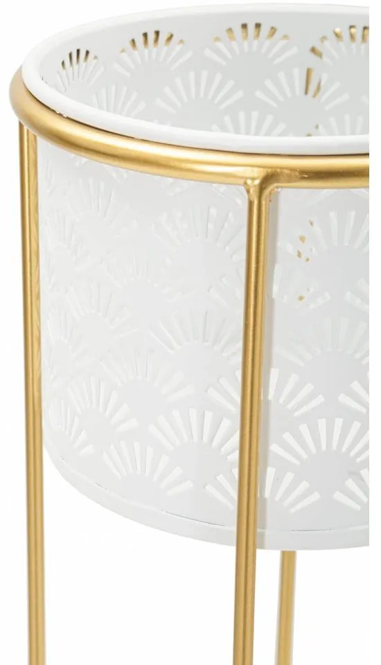 Suporturi pentru flori 2 buc. din metal ø 17 cm (înălțime 46 cm) Whity – Mauro Ferretti