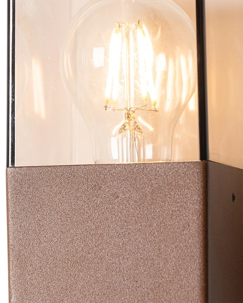Lampă de perete exterioară industrială maro ruginit IP44 - Denmark