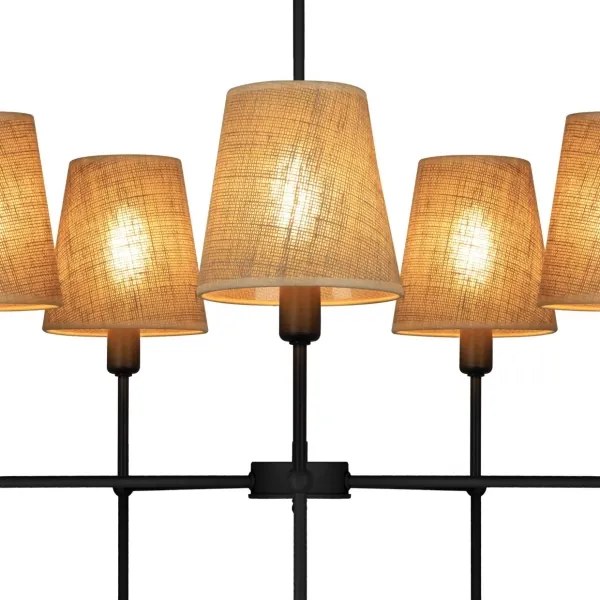 Candelabru cu tijă MADELA, 5xE14/40W/230V, iută/negru
