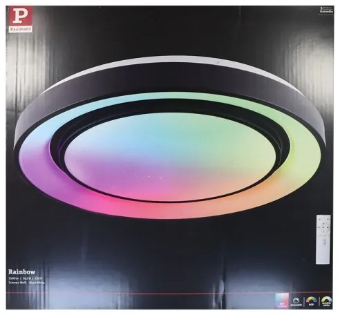 Plafonieră dimabilă LED RGBW/38,5W RAINBOW 230V Paulmann 70545 + telecomandă