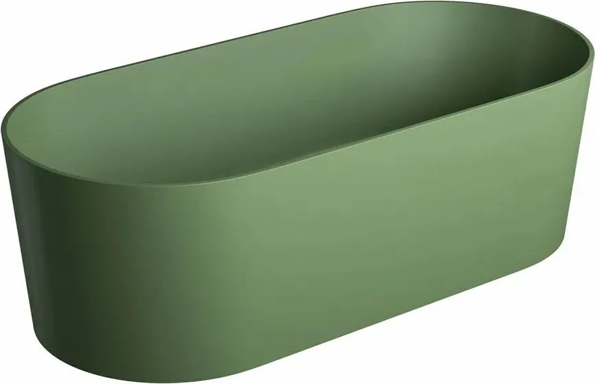 Cada freestanding Omnires Ovo M+ olive 160x75 cm
