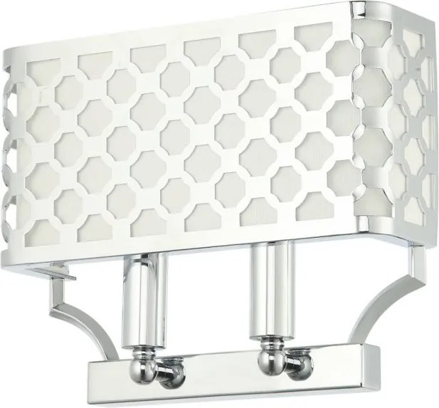 Aplica de perete din metal cromat Verno