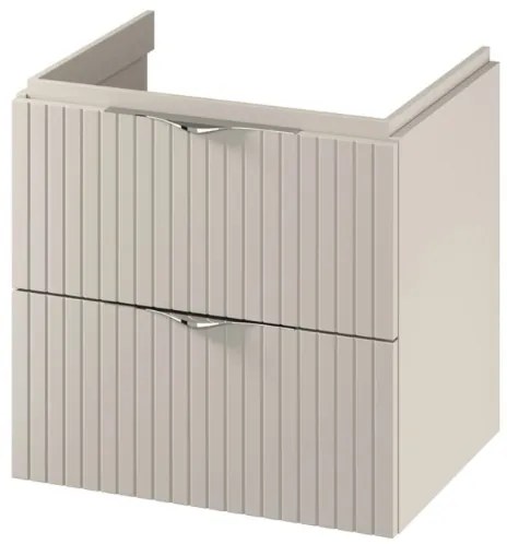 Dulap baie suspendat 60 cm pentru lavoar, casmir mat, MDF, Cersanit Tirso 600x450 mm, Casmir mat