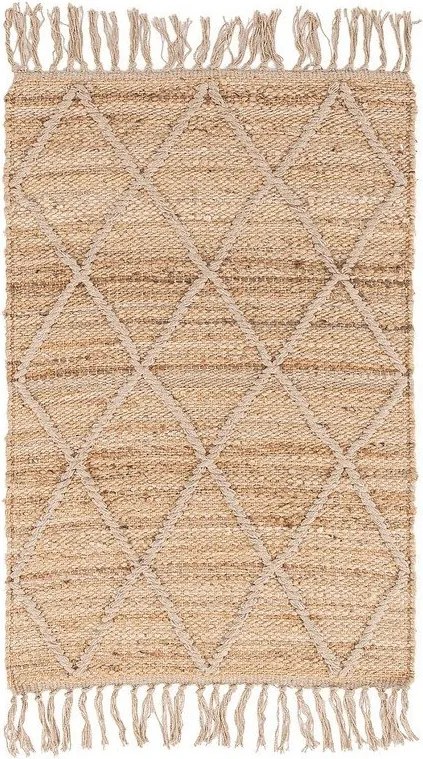 Covor în culoare naturală țesut manual din iută 60x90 cm Shaila – Yes Everyday